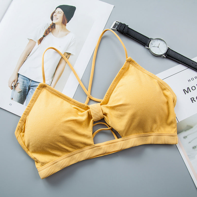 Women Cross Strap Threaded Sports Yoga Pure Cotton Bra | Buy 1 Get 1 Free
