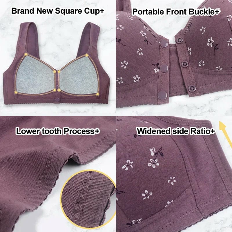 🌸 Pack of 2 Front Open Button Bra – Easy, Elegant & Everyday Essential! 🌸
