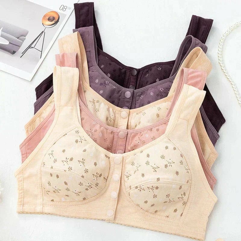 🌸 Pack of 2 Front Open Button Bra – Easy, Elegant & Everyday Essential! 🌸