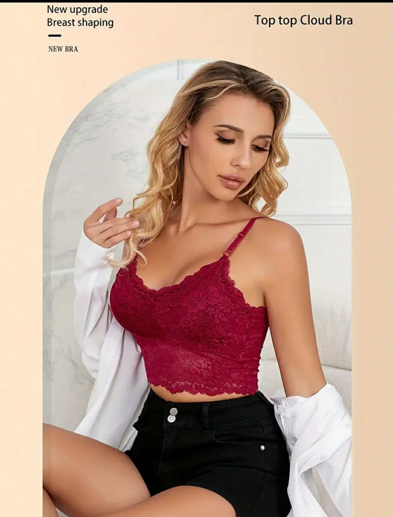 Pack of 2 | Women Sexy flower Lace Bras Top Comfortable Bralette Underwear